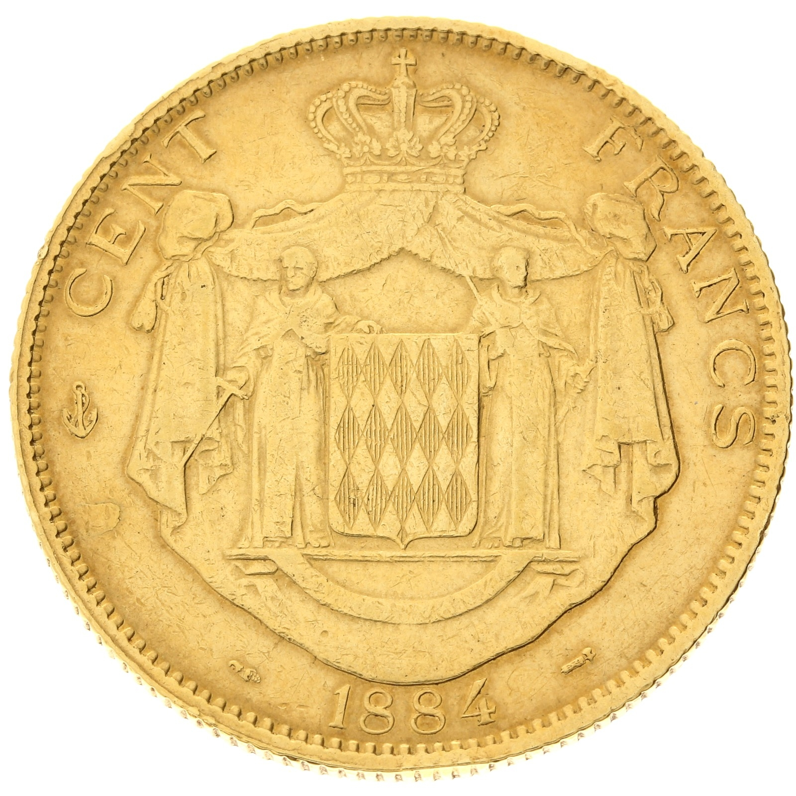 Monaco - 100 francs - 1884 - Charles III