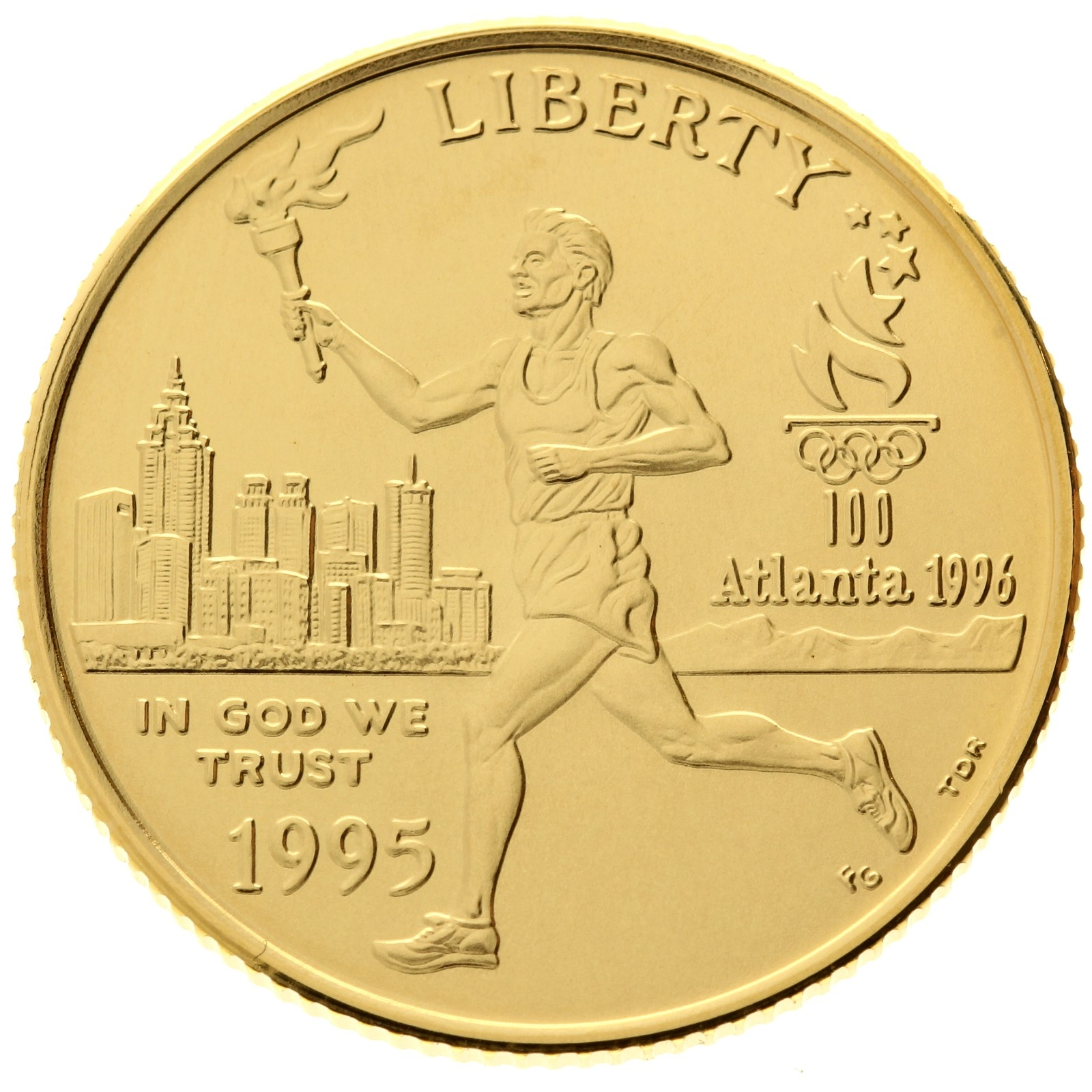 USA - 5 Dollars - 1995 - XXVI Olympiad Torch Runner