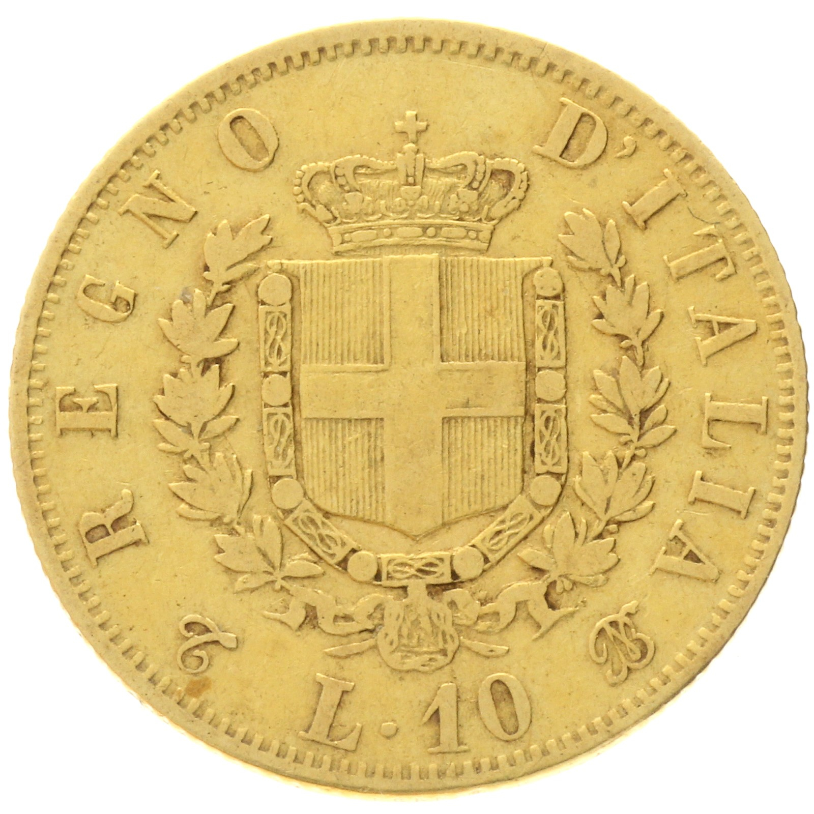 Italy - 10 lire - 1863 - TBN -  Vittorio Emanuele II