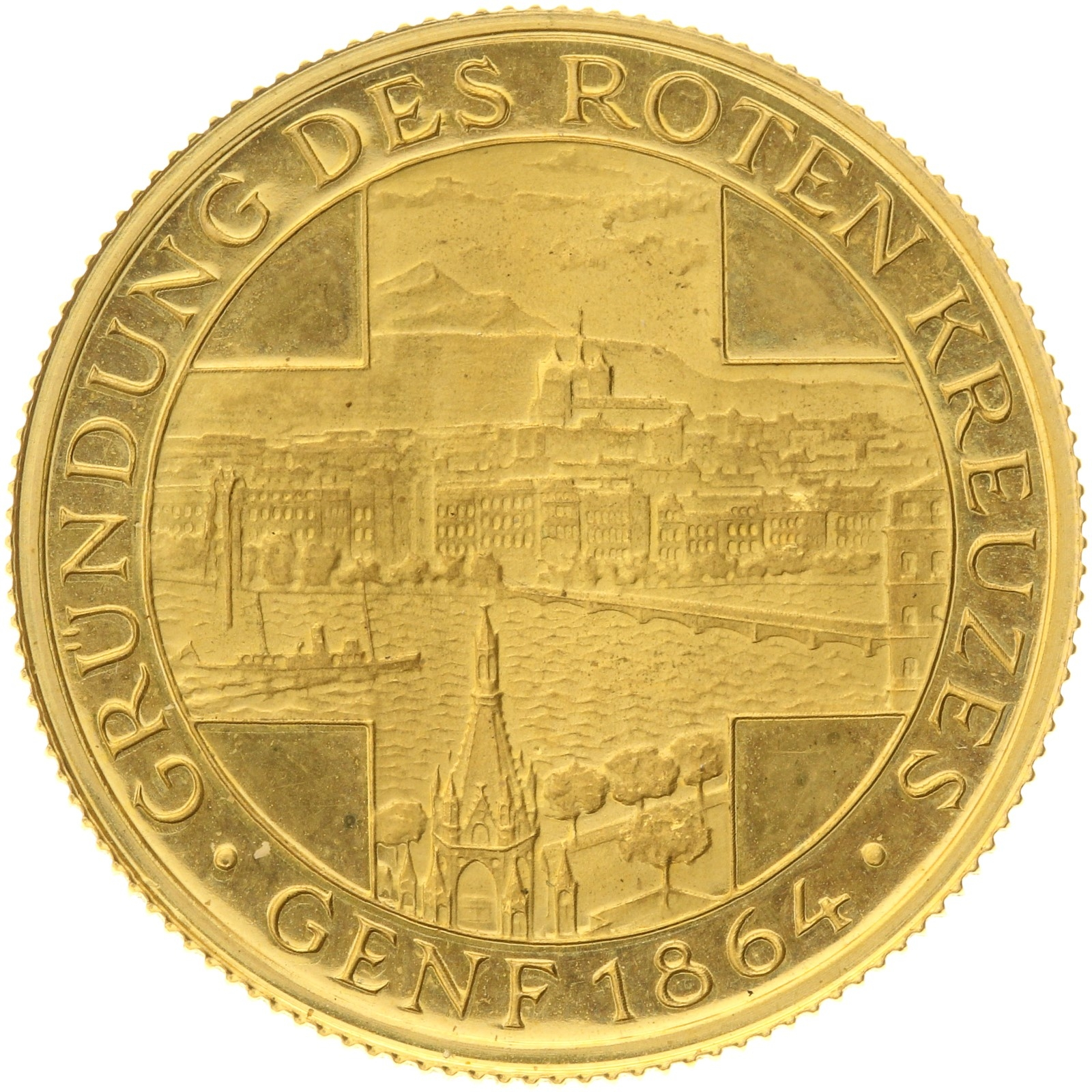 Denmark - Medal (1 ducat) - 1970s - Henri Dunant