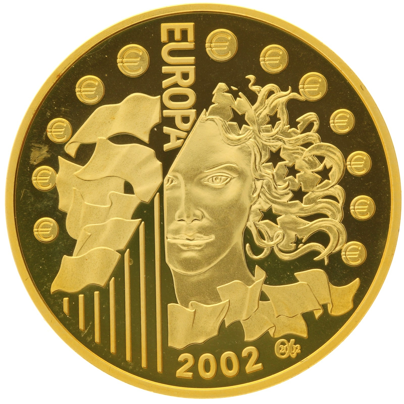 France - 10 euro - 2002 - French Euro Coins - 1/4oz