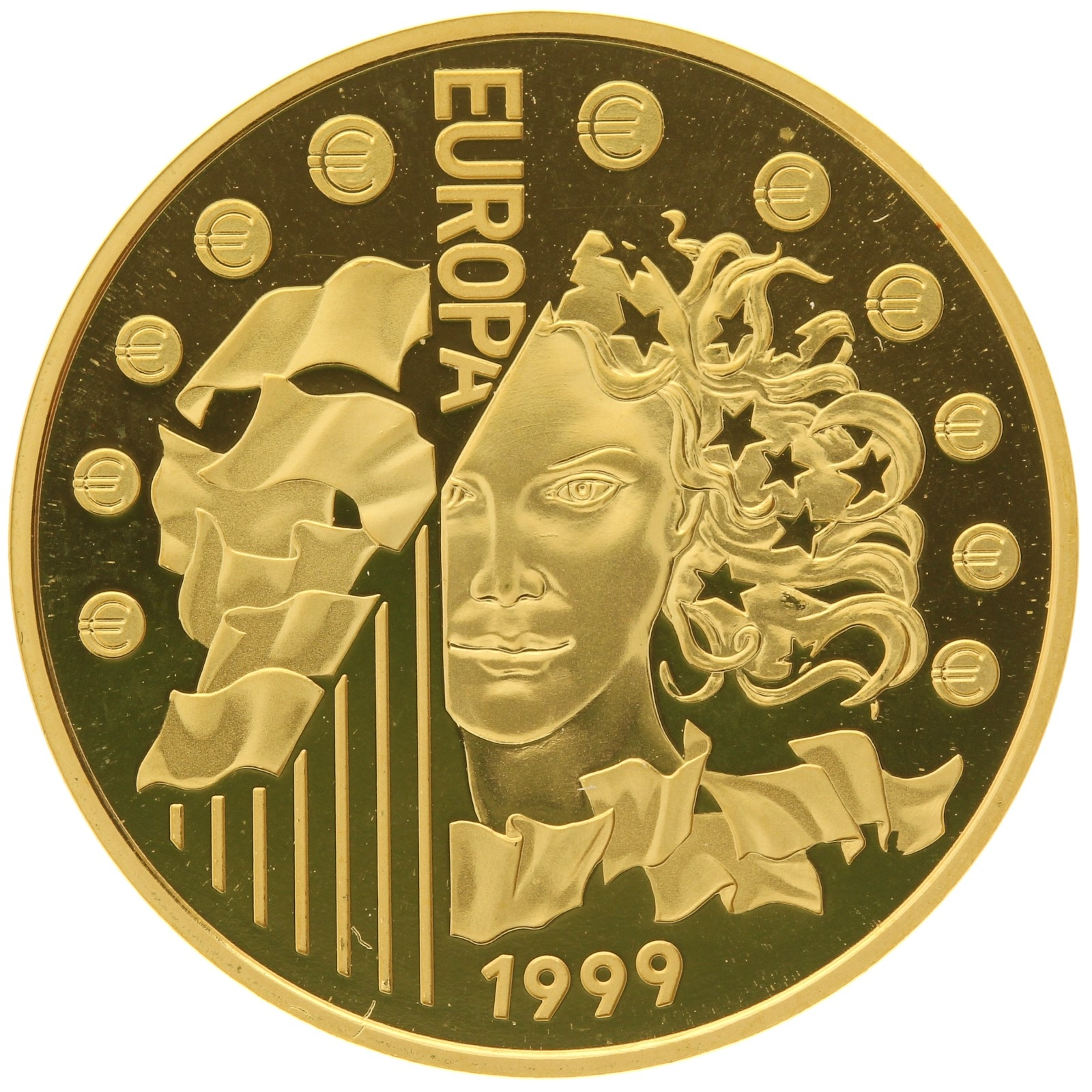 France - 65.5957 Francs - 1999 - Europa - 1/4oz