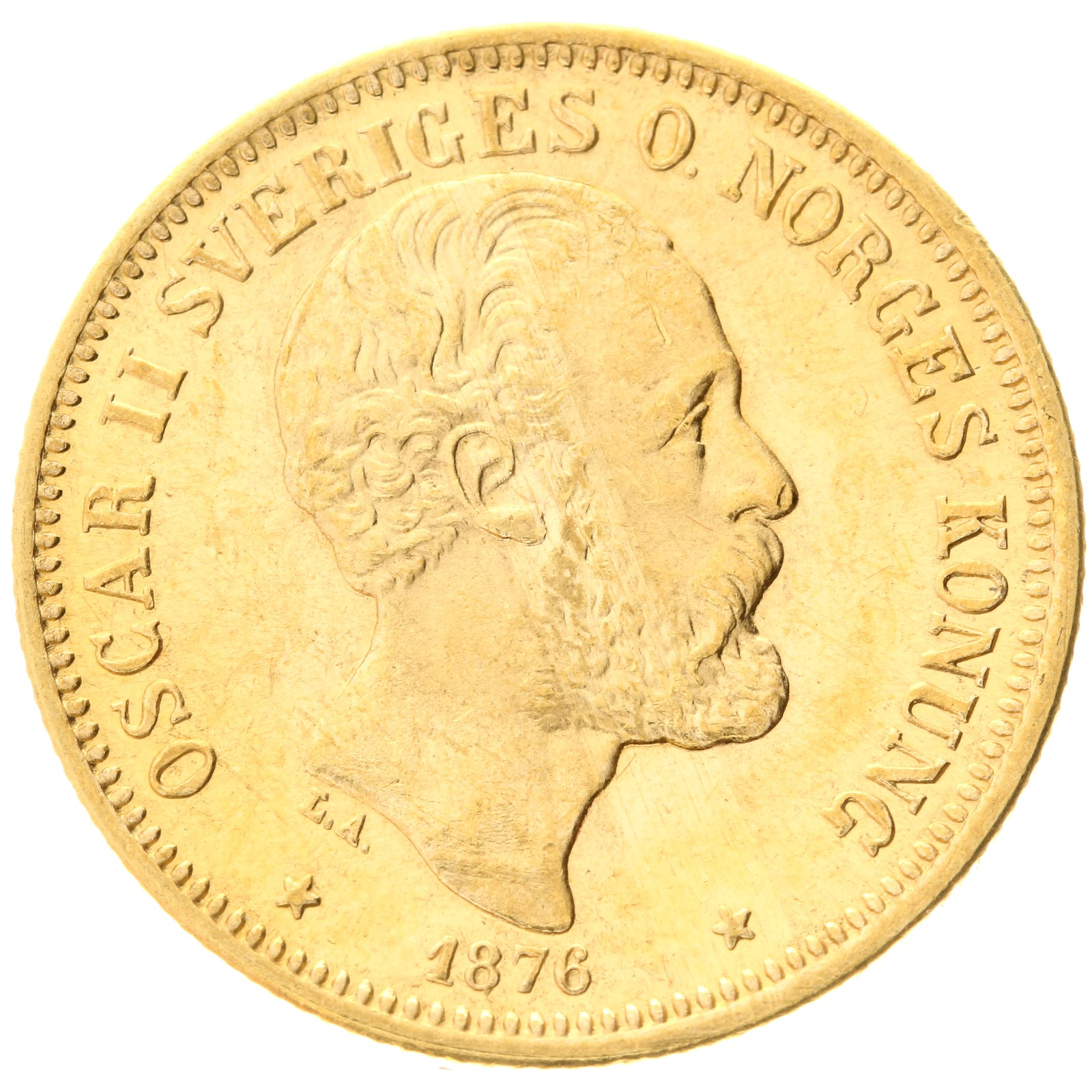 Sweden - 20 kronor - 1876 - Oscar II