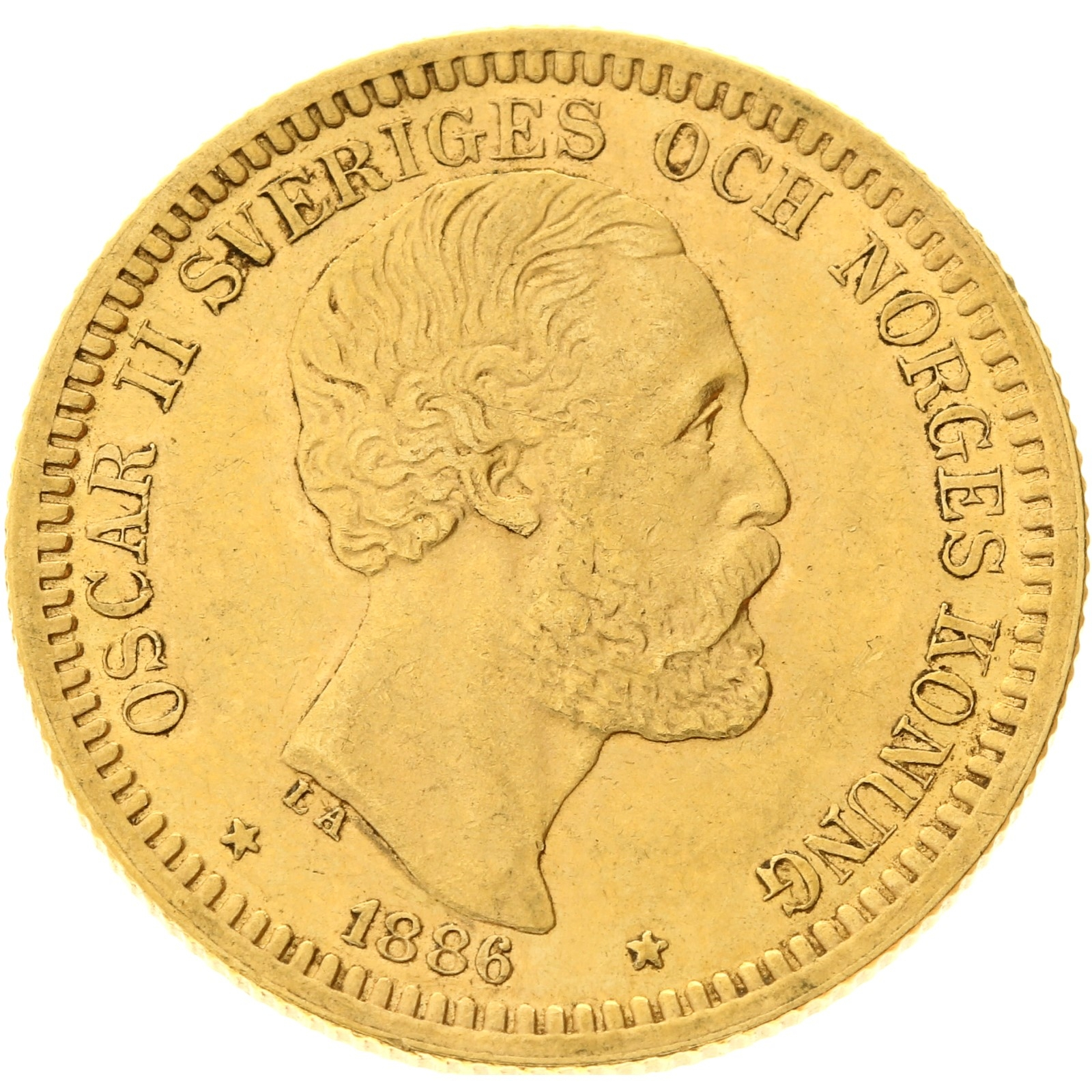 Sweden - 20 kronor - 1886 - Oscar II