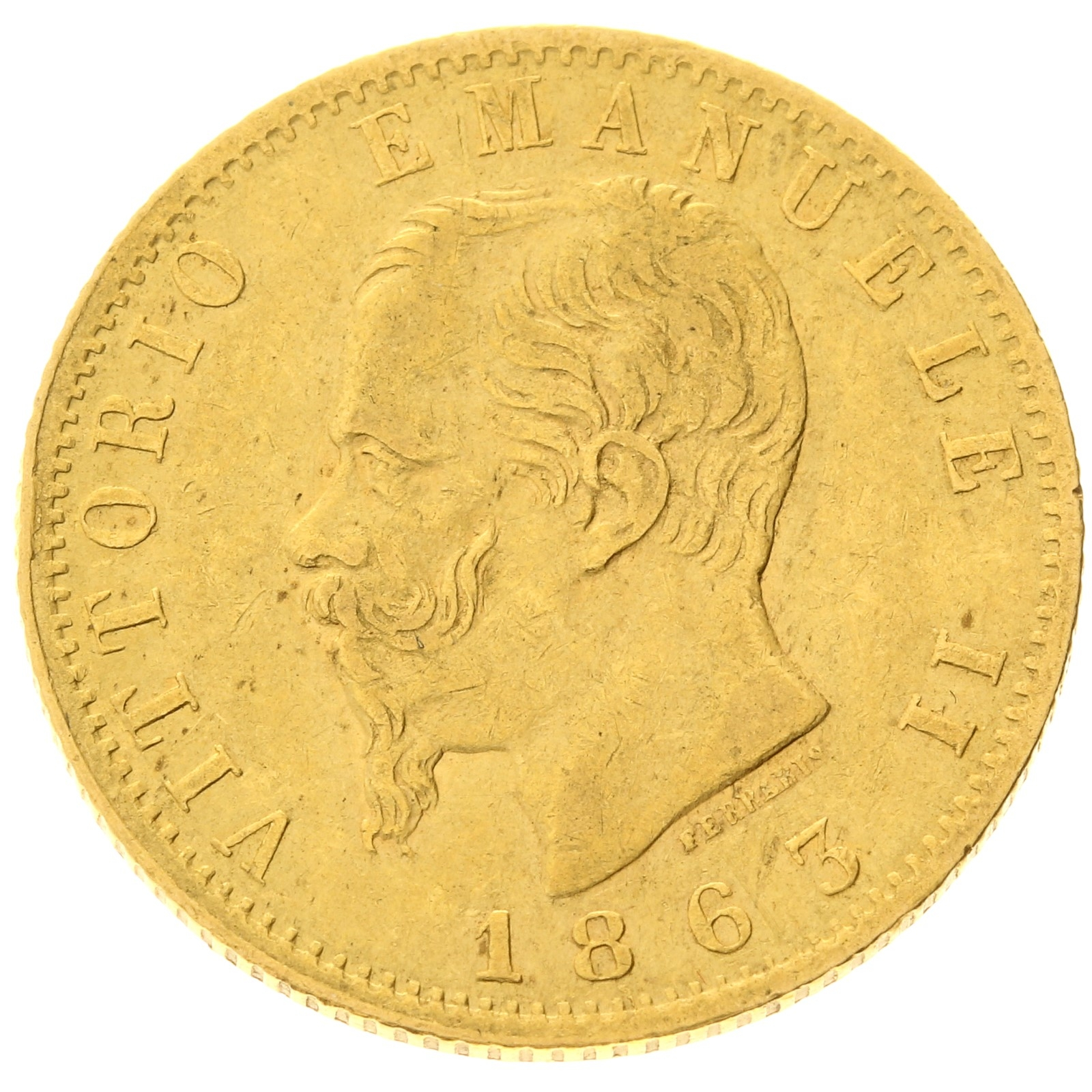 Italy - 20 Lire - 1863 - T - Vittorio Emanuele II