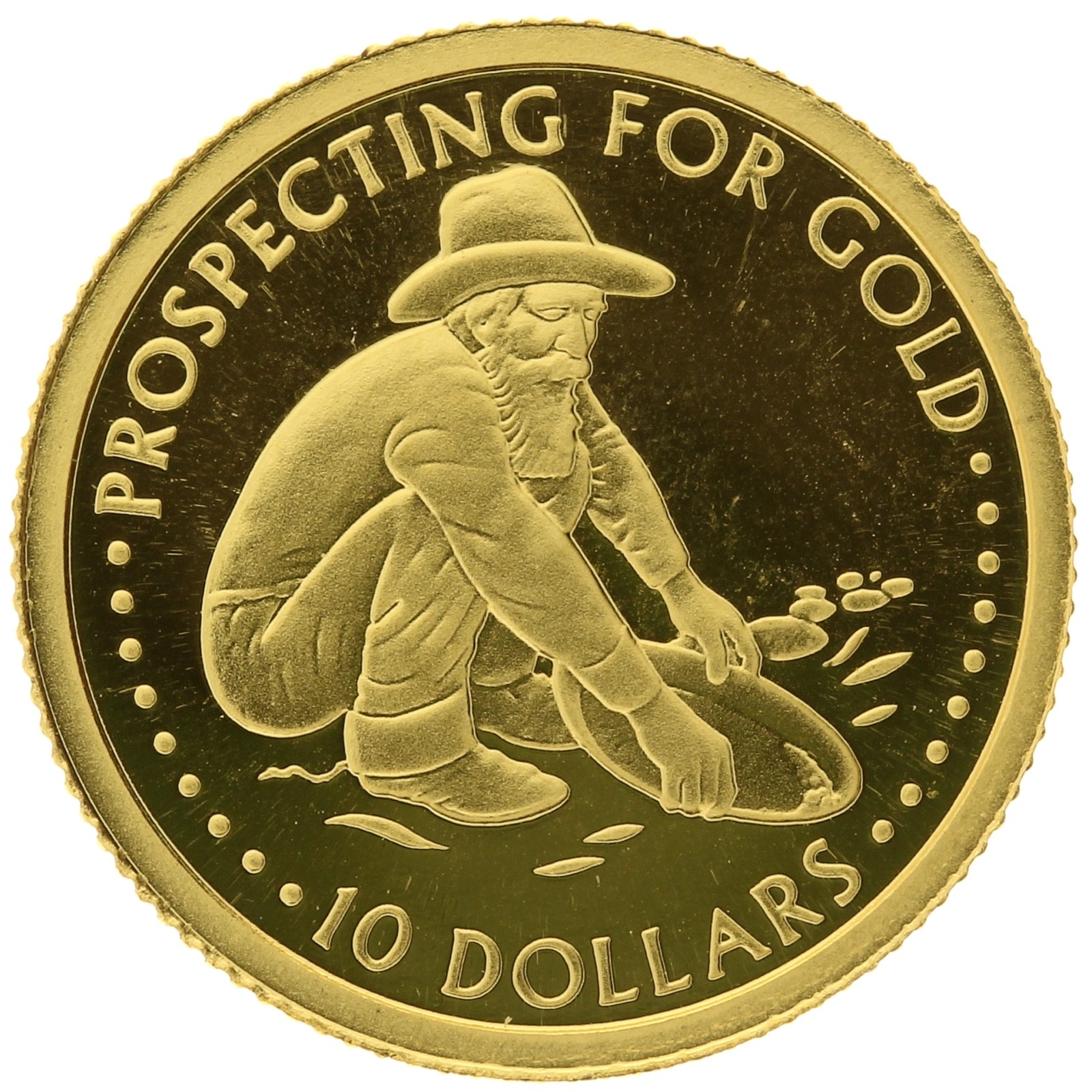 Solomon Islands - 10 dollars - 2005 - Prospecting for Gold - 1/25oz 