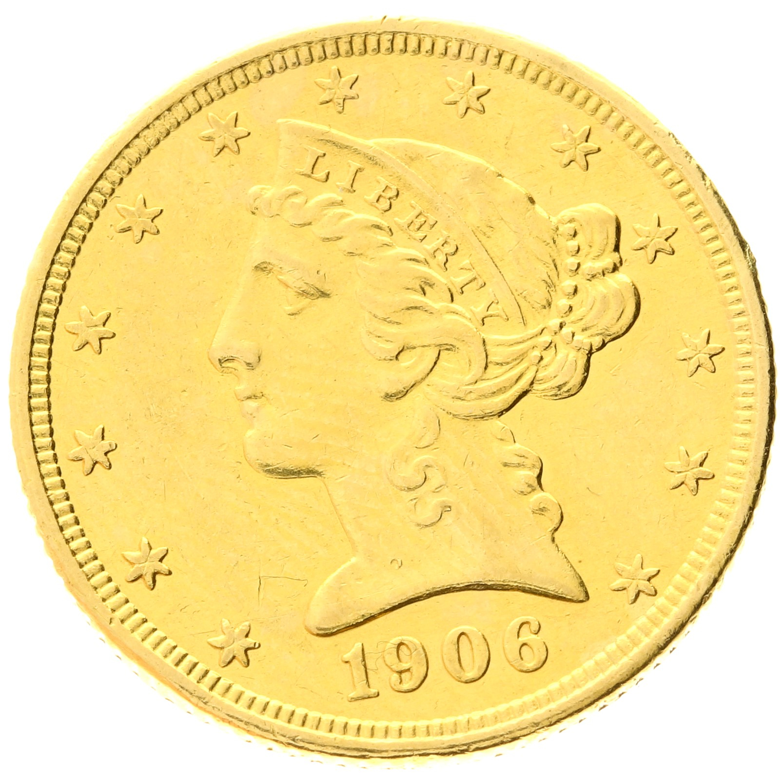 USA - 5 dollars - 1906 - S - Liberty / Coronet Head 