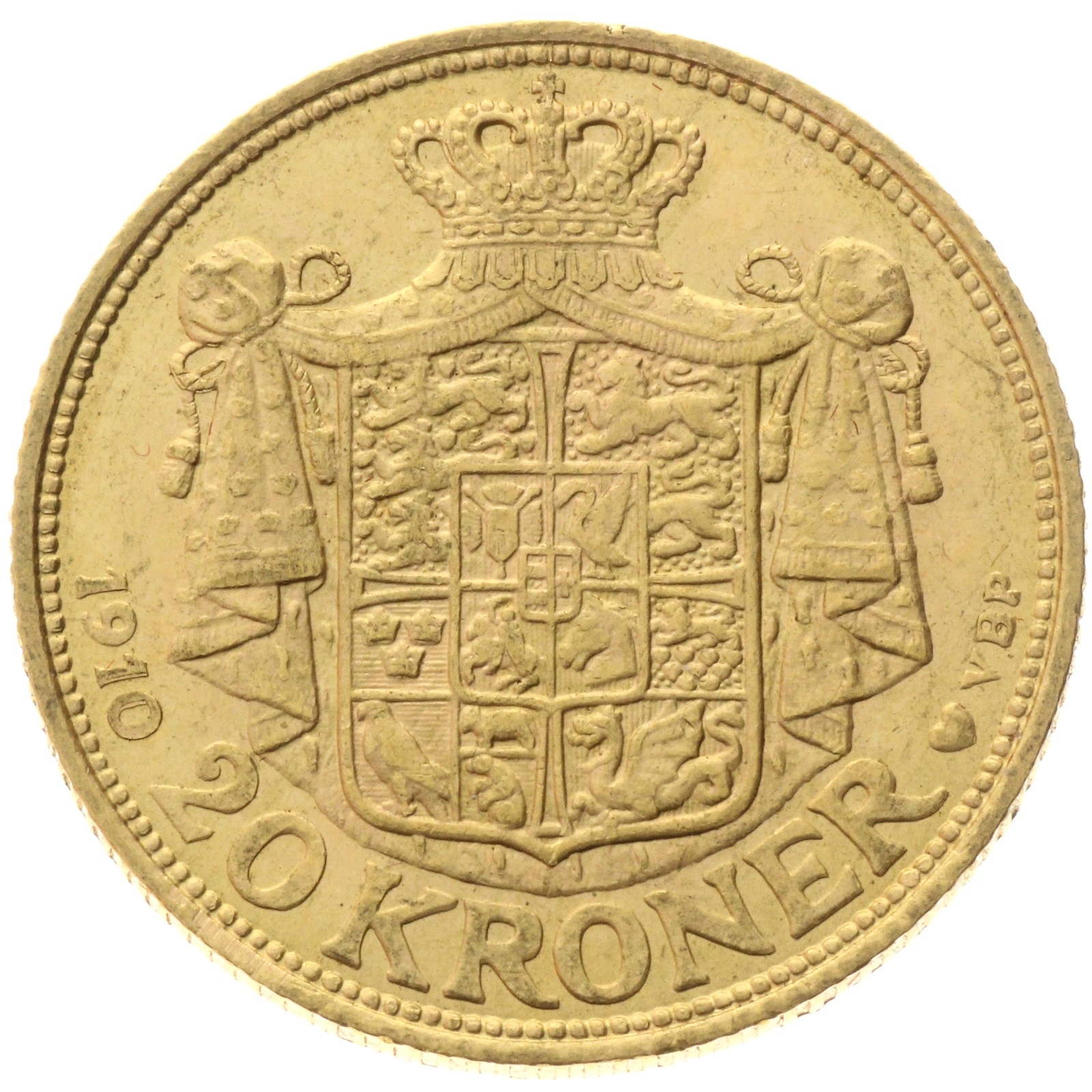 Denmark - 20 Kroner - 1910 - Frederik VIII 