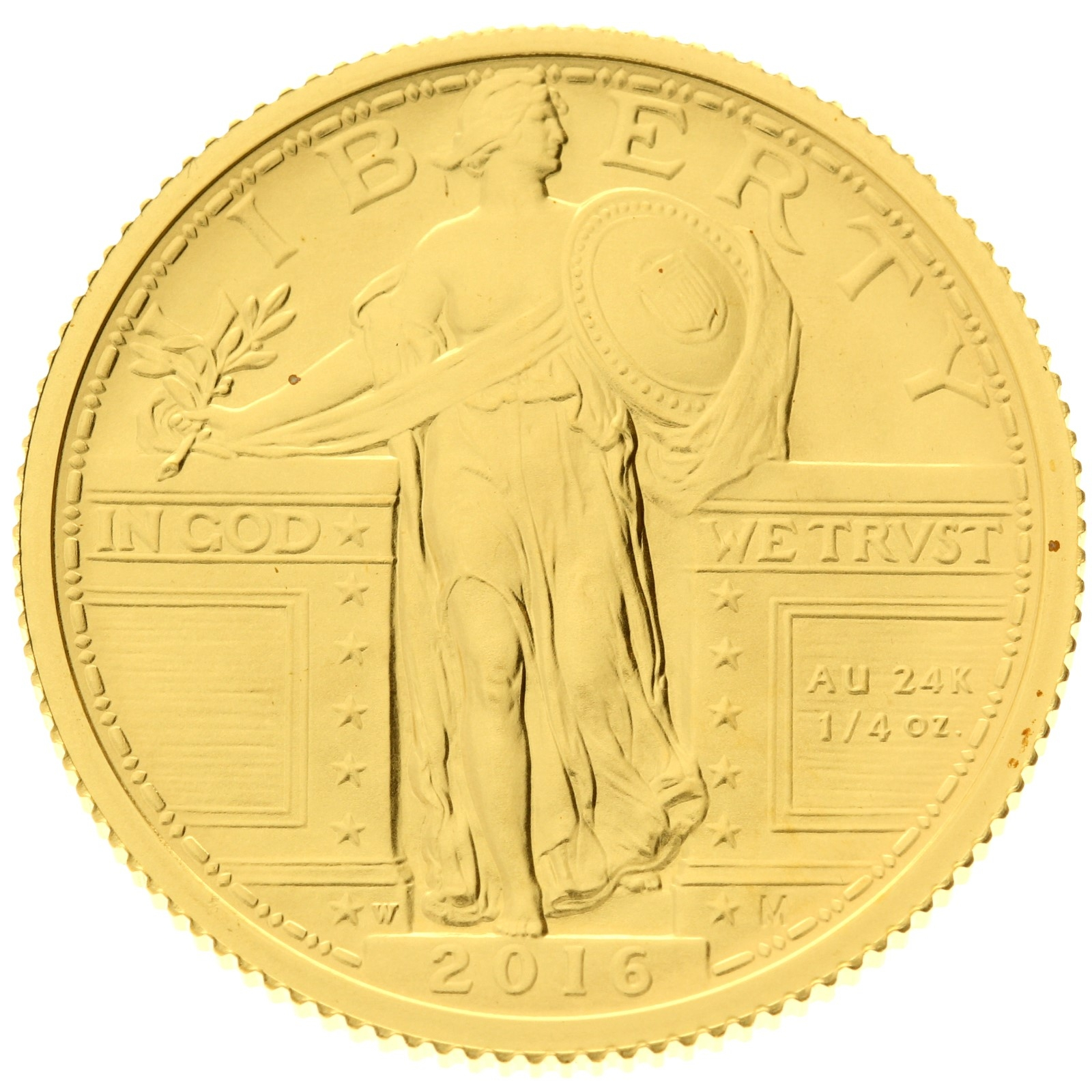USA - ¼ Dollar - 2016 - Standing Liberty Quarter Centennial - Gold - 1/4oz