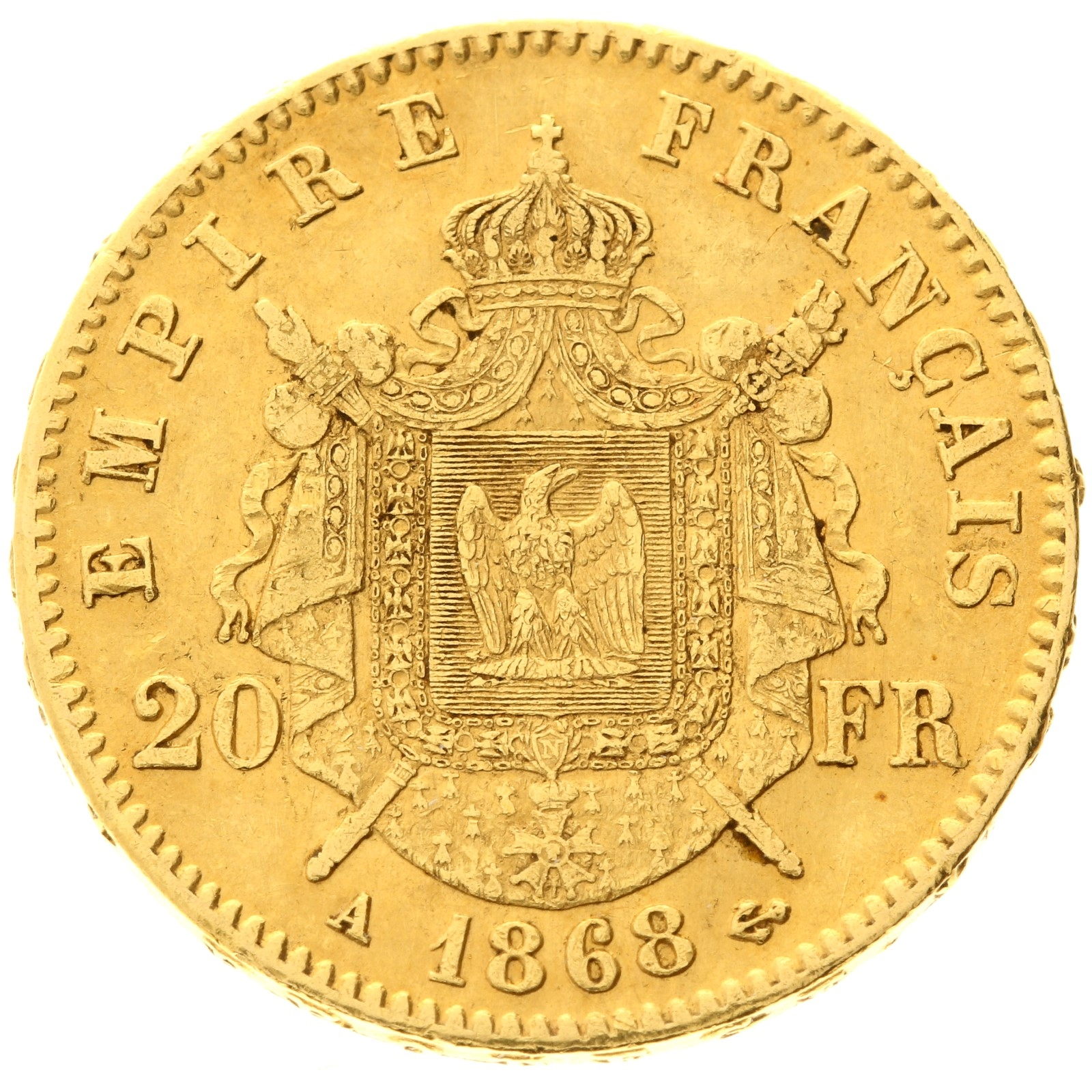 France - 20 francs - 1868 - A - Napoleon III