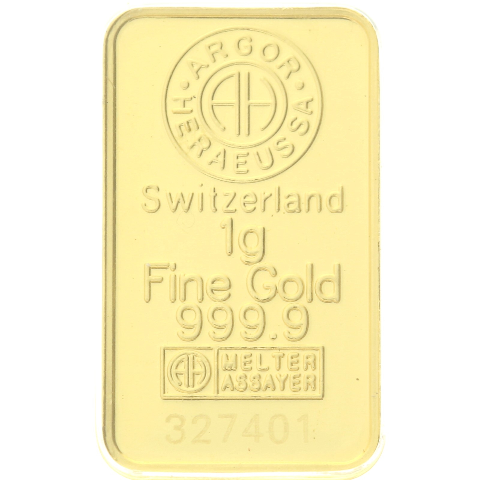 Argor-Heraeus - 1 gram fine gold - Bar