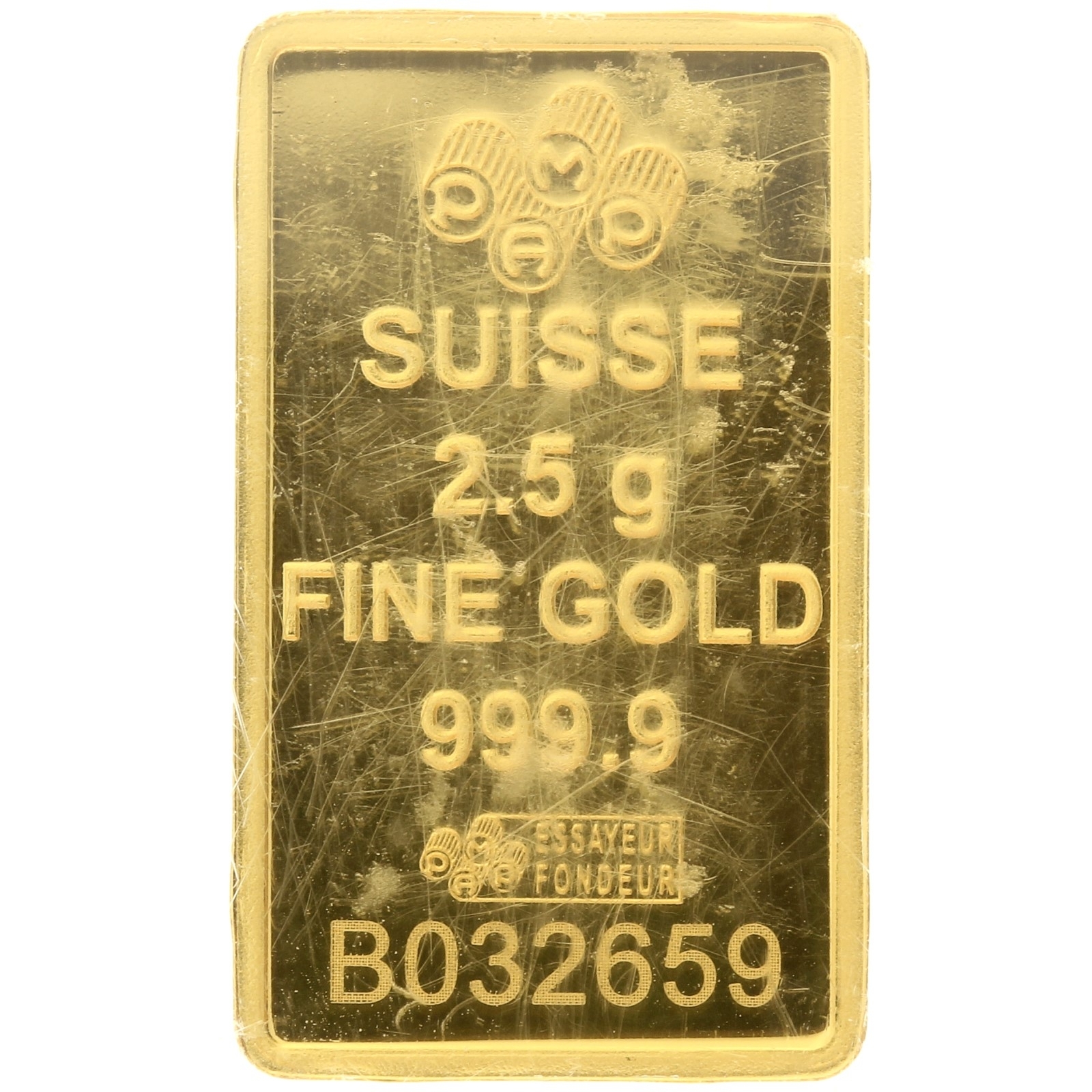 PAMP - 2.5 grams fine gold - bar