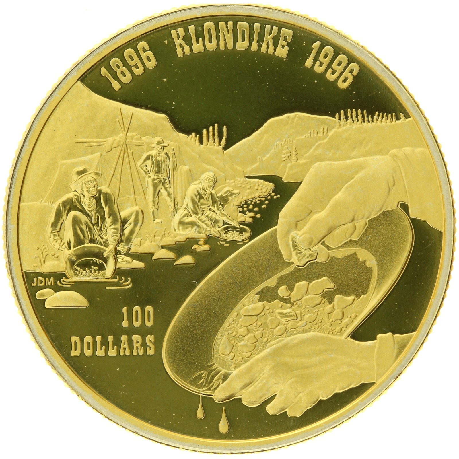 Canada - 100 Dollars - 1996 - Elizabeth II - Klondike - 1/4oz
