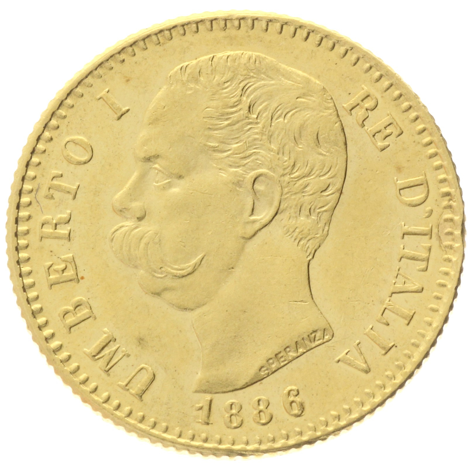 Italy - 20 Lire - 1886 - Umberto I 