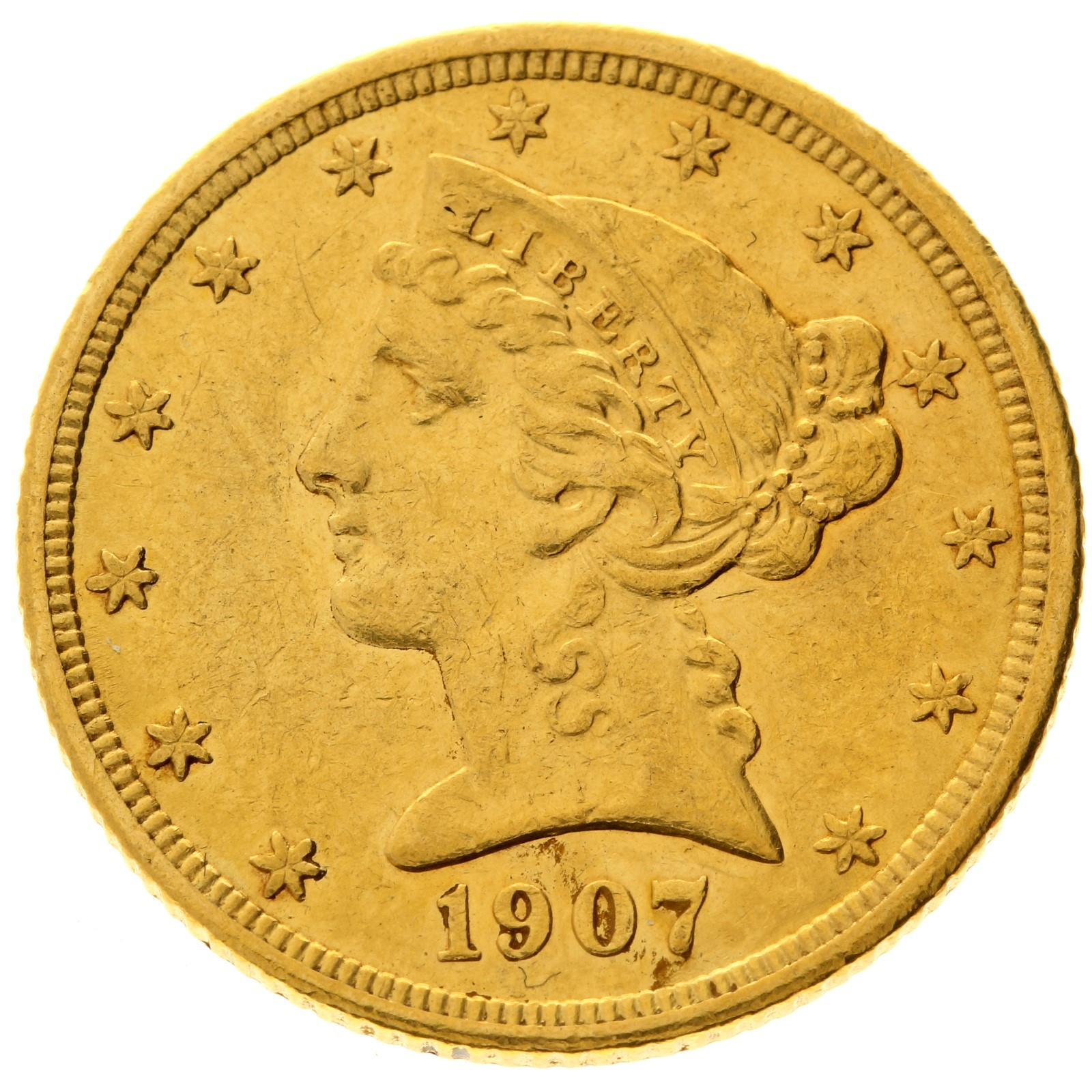 USA - 5 dollars - 1907 - Liberty / Coronet Head