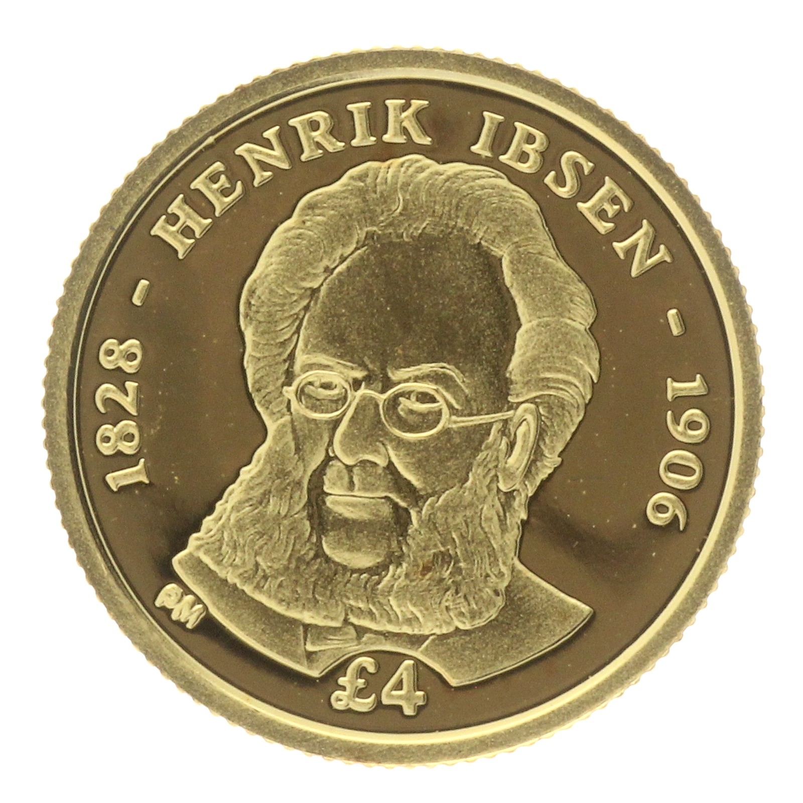 South Georgia and South Sandwich Islands - 4 Pounds - 2006 - Henrik Ibsen - 1/25oz