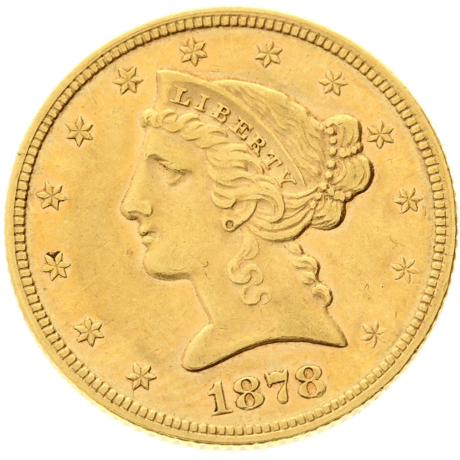 USA - 5 dollars - 1878 - Liberty / Coronet Head 