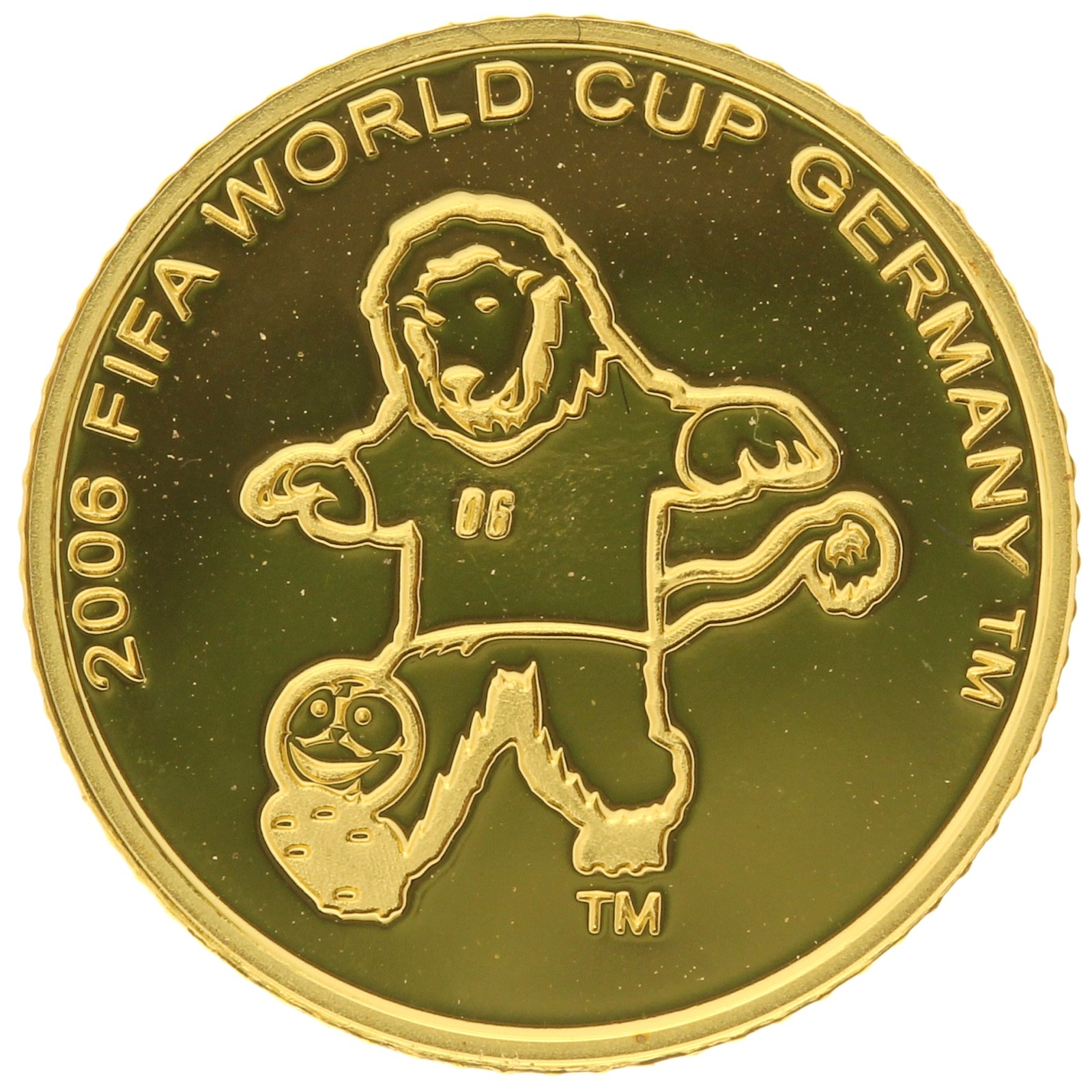 Congo - 20 francs - 2006 -  World Cup - 1/25oz