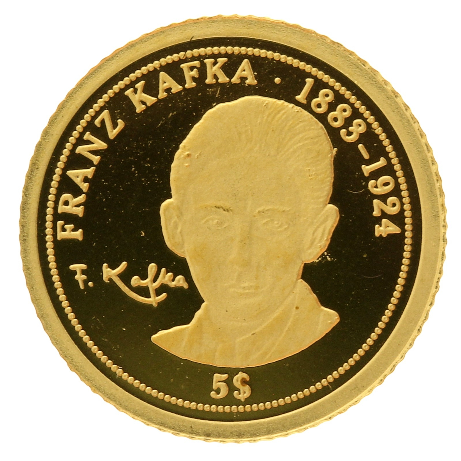 Nauru - 5 Dollars - 2008 - Elizabeth II - Franz Kafka