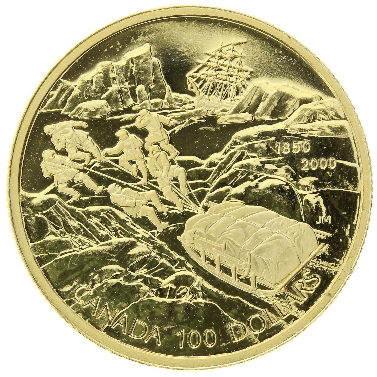 Canada - 100 Dollars - 2000 - Elizabeth II - Franklin Expedition - 1/4oz