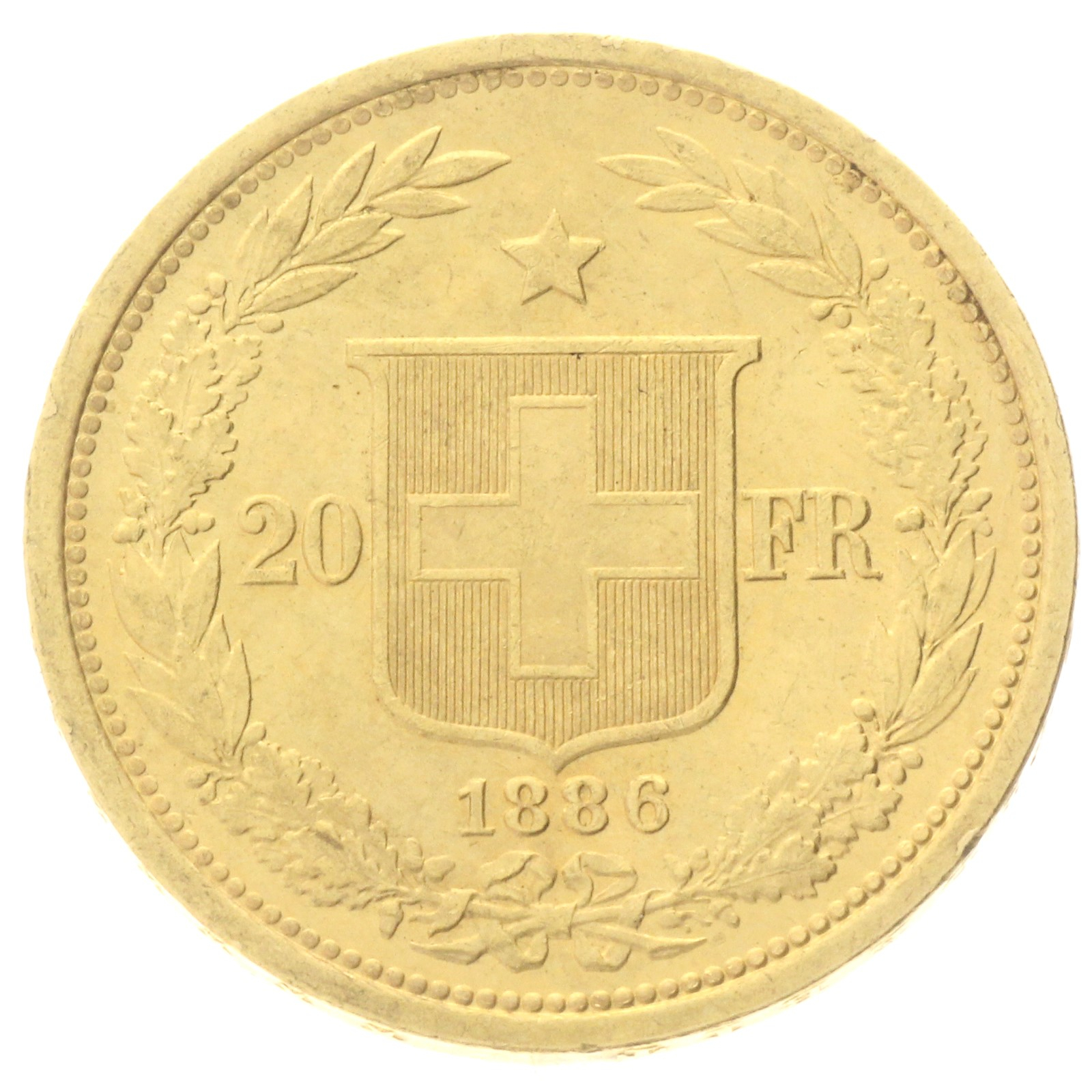 Switzerland - 20 francs - 1886 
