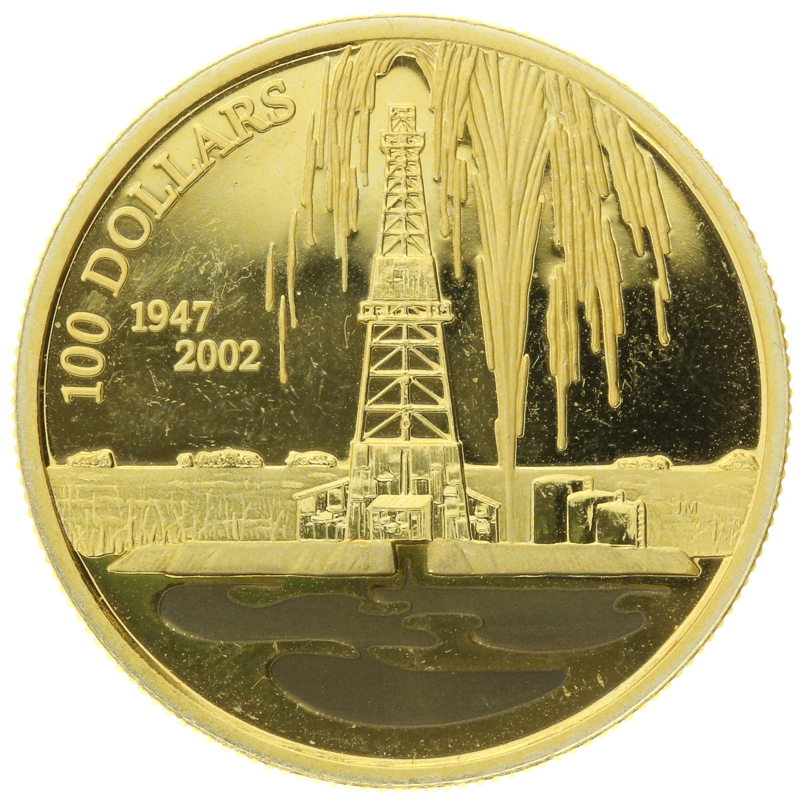 Canada - 100 Dollars - 2002 - Elizabeth II - Leduc Oil - 1/4oz