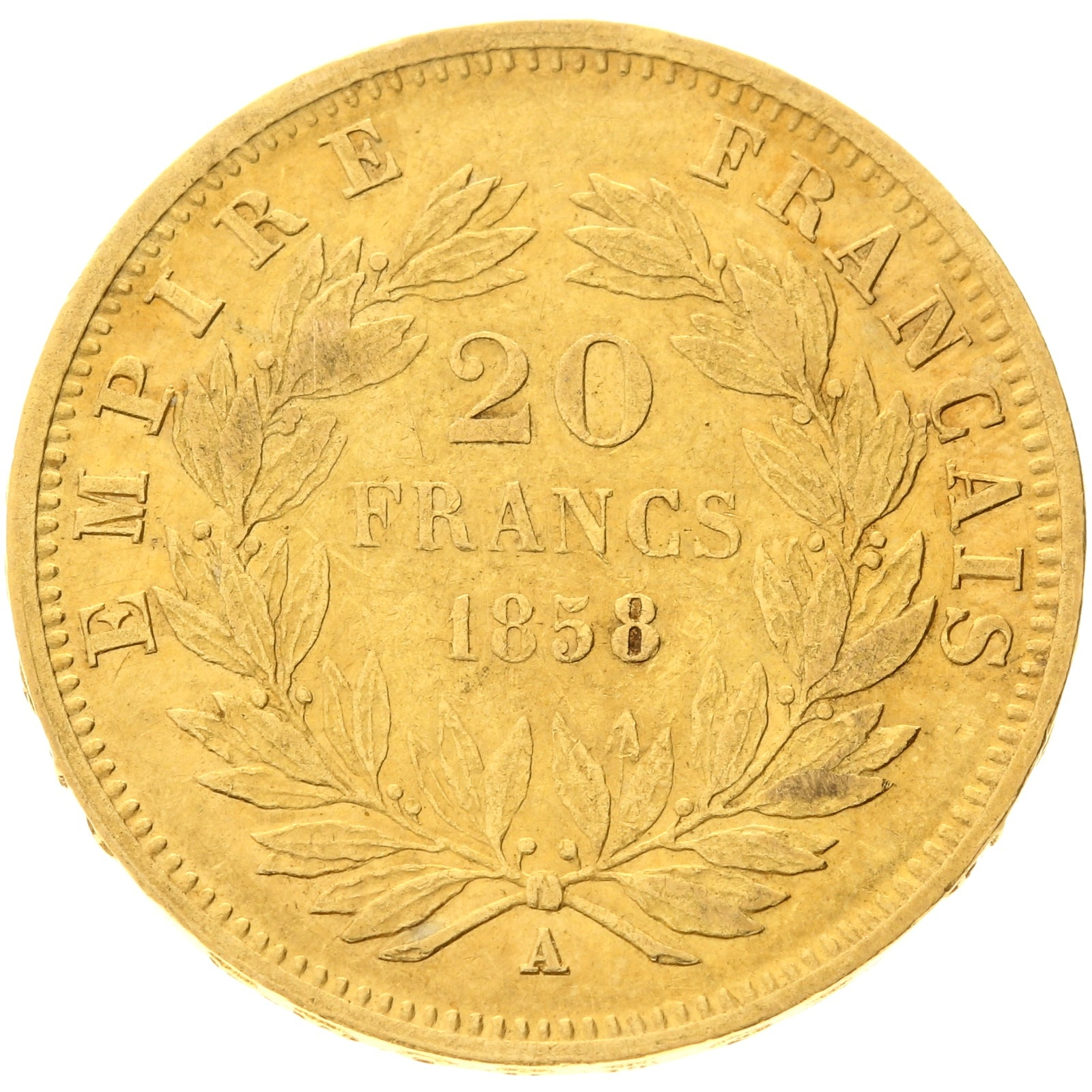 France - 20 Francs - 1858 - A - Napoleon III 