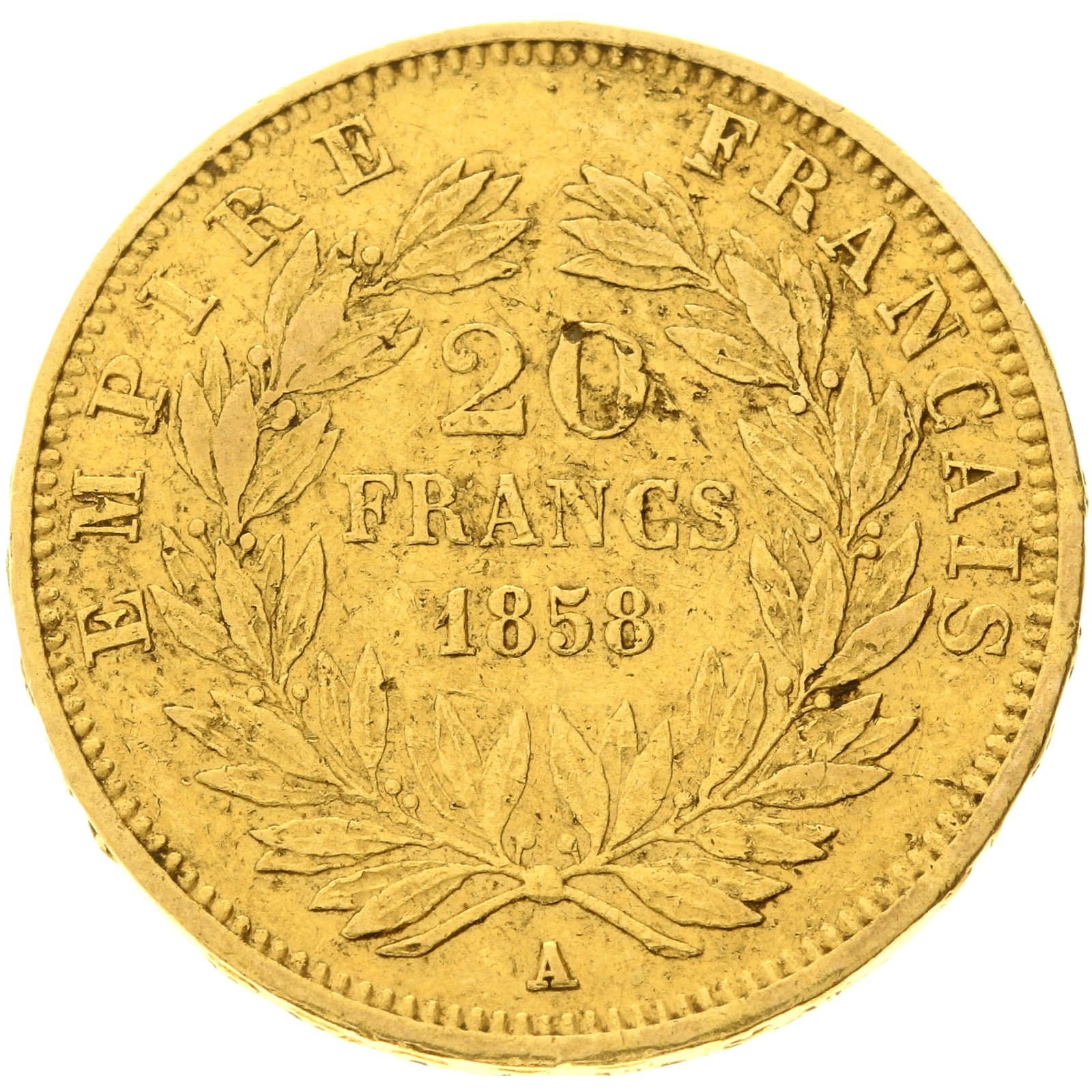 France - 20 Francs - 1858 - A - Napoleon III 