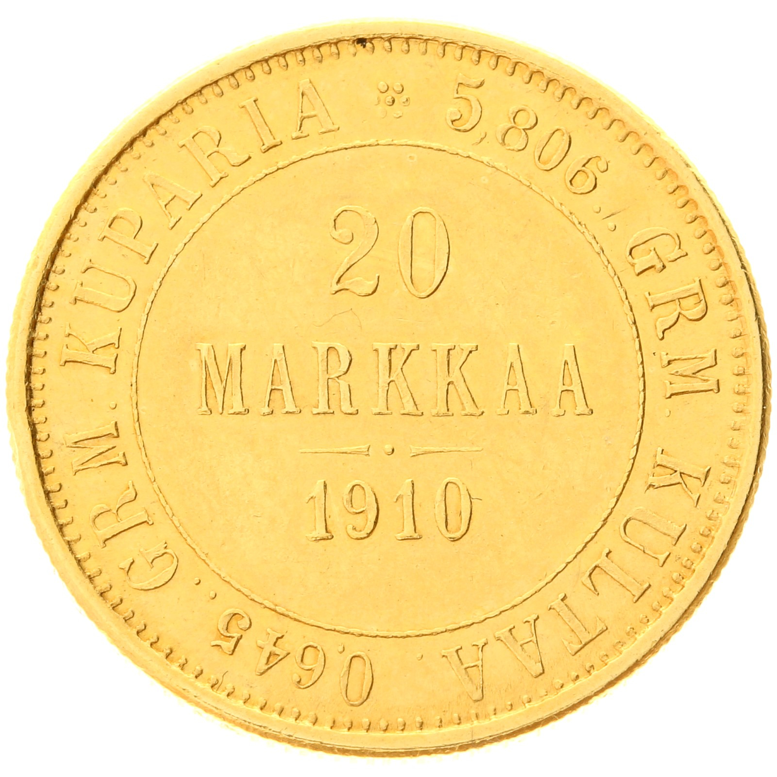 Finland - 20 markkaa - 1910 - Nicholas II 