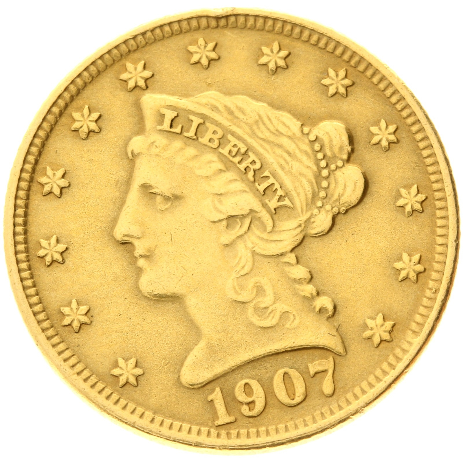 USA - 2.5 dollars - 1907 - Libery Head 