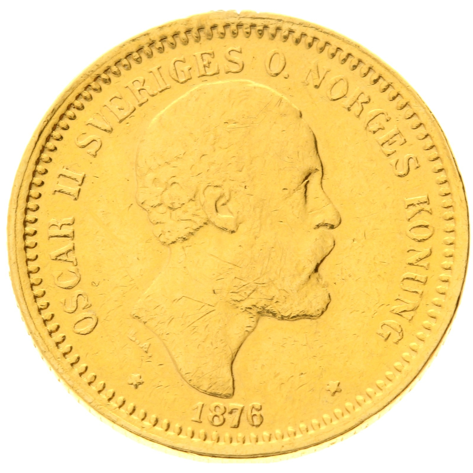 Sweden - 10 kronor - 1876 - Oscar II