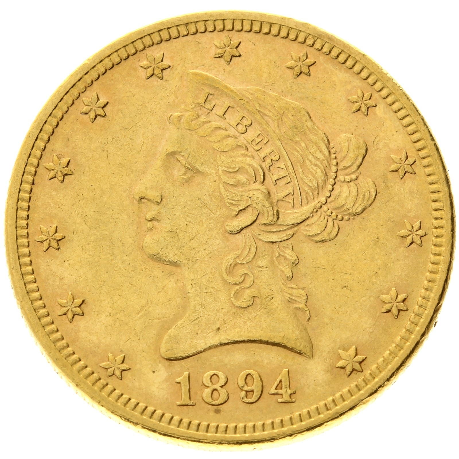 USA - 10 dollars - 1894 - Coronet Head Eagle 