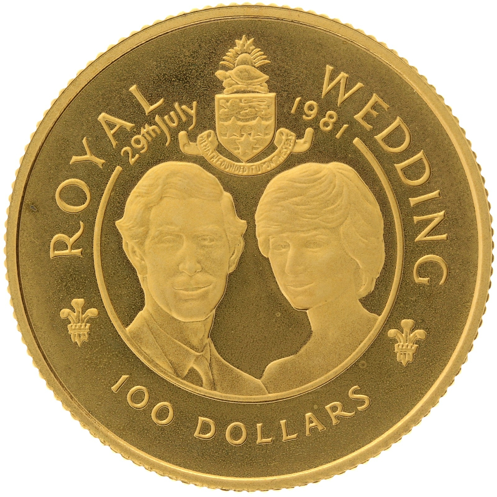 Cayman Islands - 100 Dollars - 1981 - Elizabeth II - Wedding of Prince Charles and Lady Diana