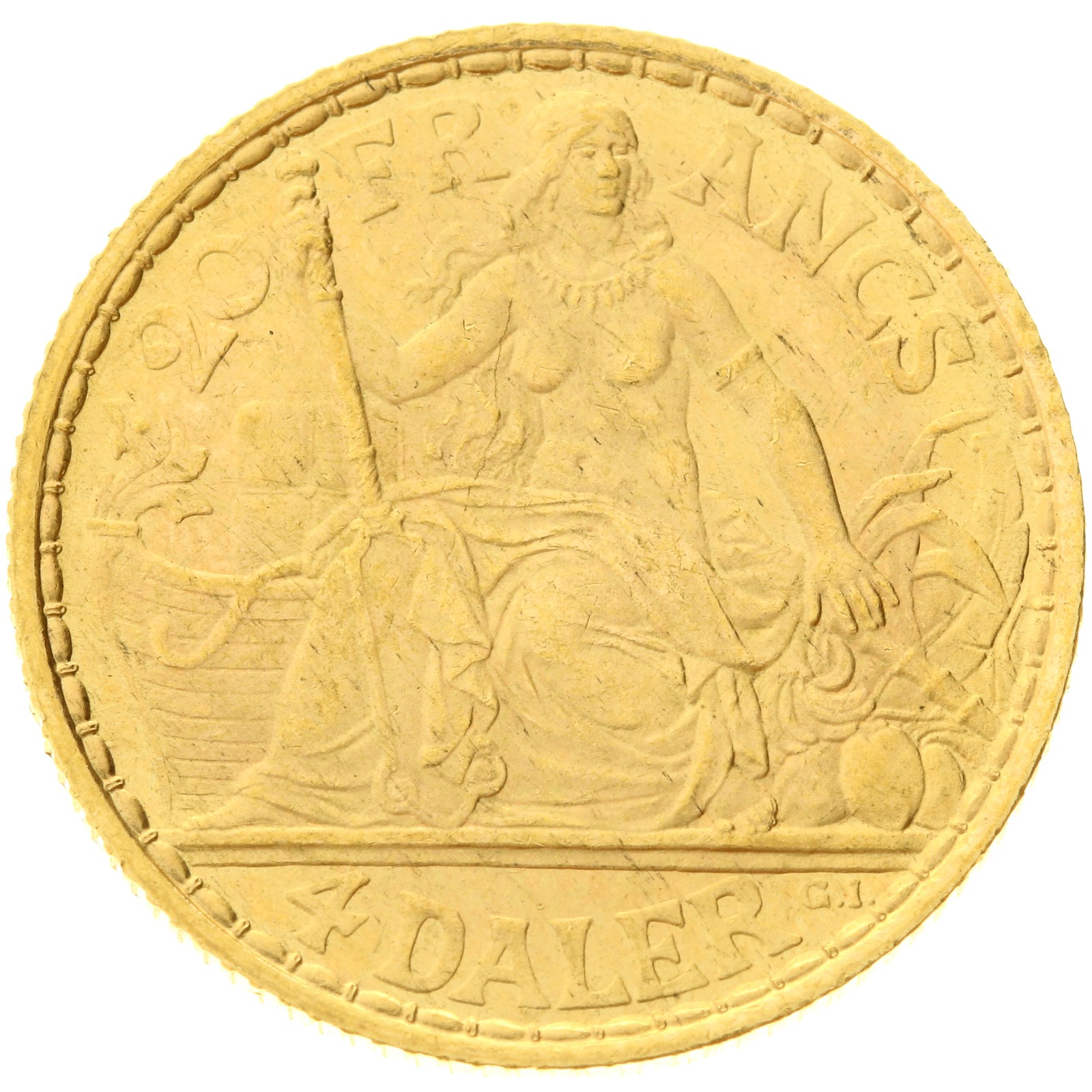 Danish West Indies - 4 daler/20 francs - 1904 - Christian IX 