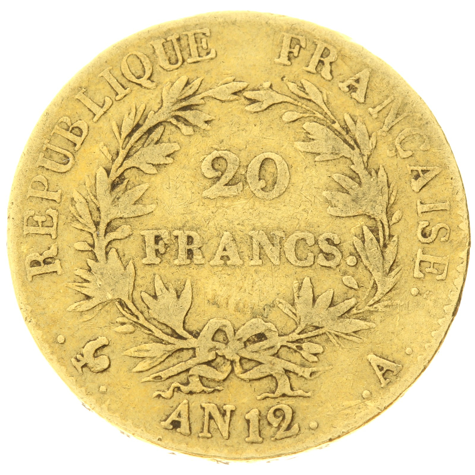 France - 20 francs - AN 12 (1802) - Napoleon I