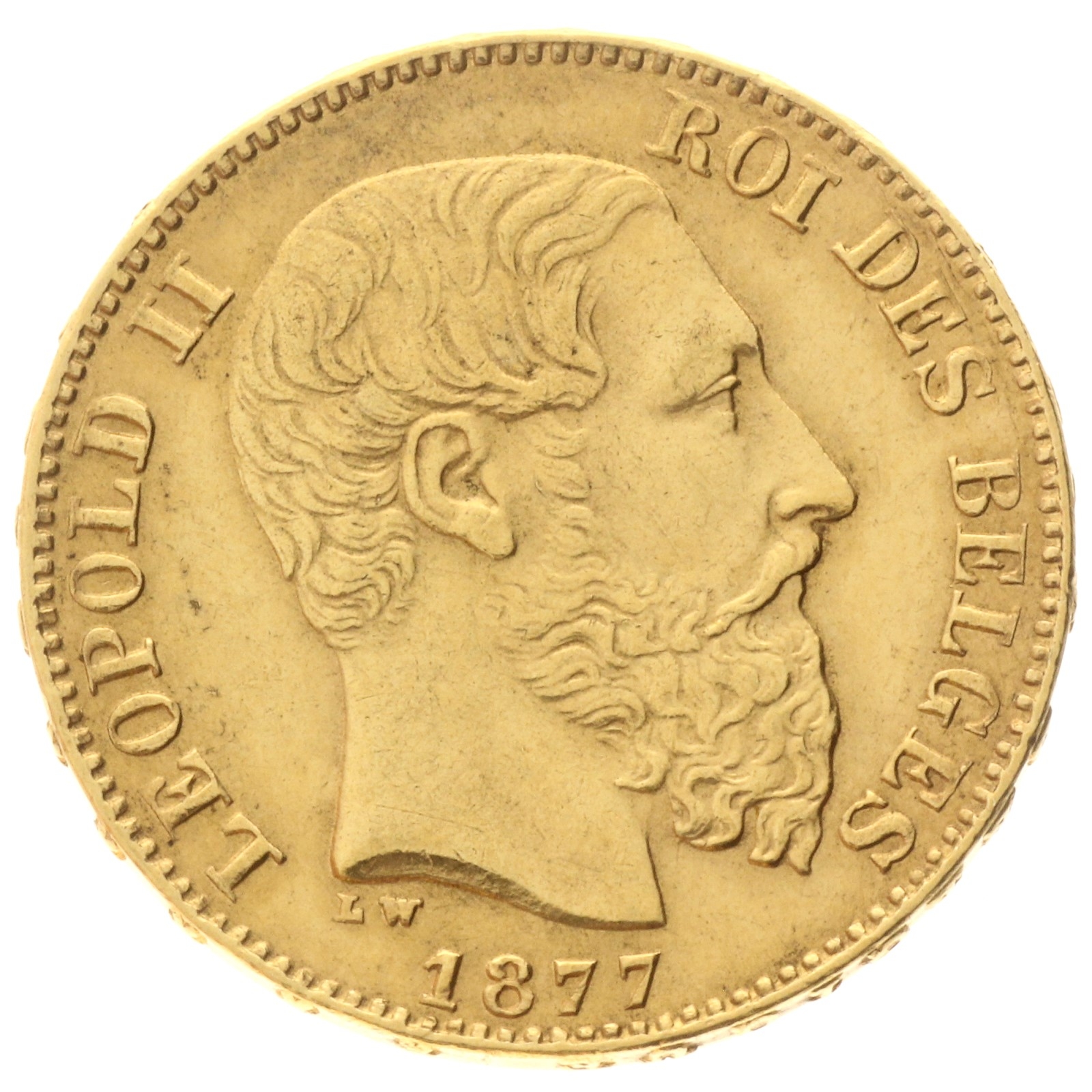 Belgium - 20 Francs - 1877 - Léopold II 