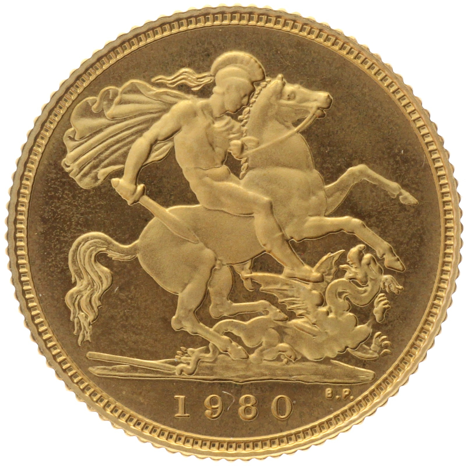 United Kingdom - ½ Sovereign - 1980 - Elizabeth II - PROOF