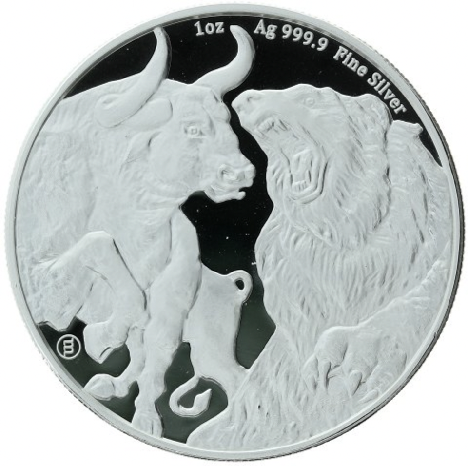 Chad - 5000 francs - 2023 - Bull and Bear - 1oz silver - MONSTER BOX - 400 pcs