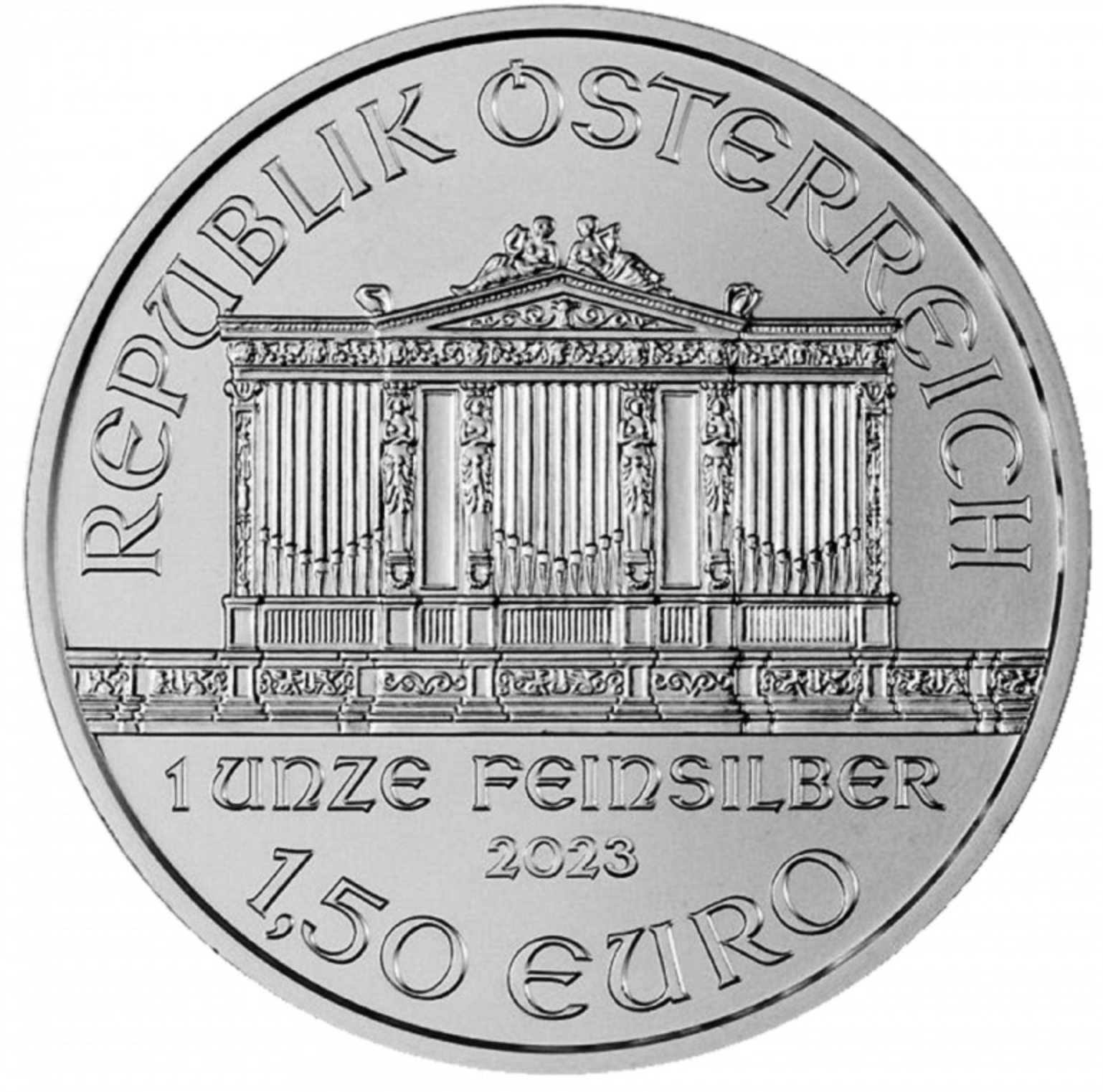 Austria - 1½ Euro - 2023 - Vienna Philharmonic - 1oz silver - MONSTER BOX - 500 pcs